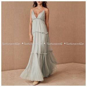 Anthropologie BHLDN Amandine dress in Aqua